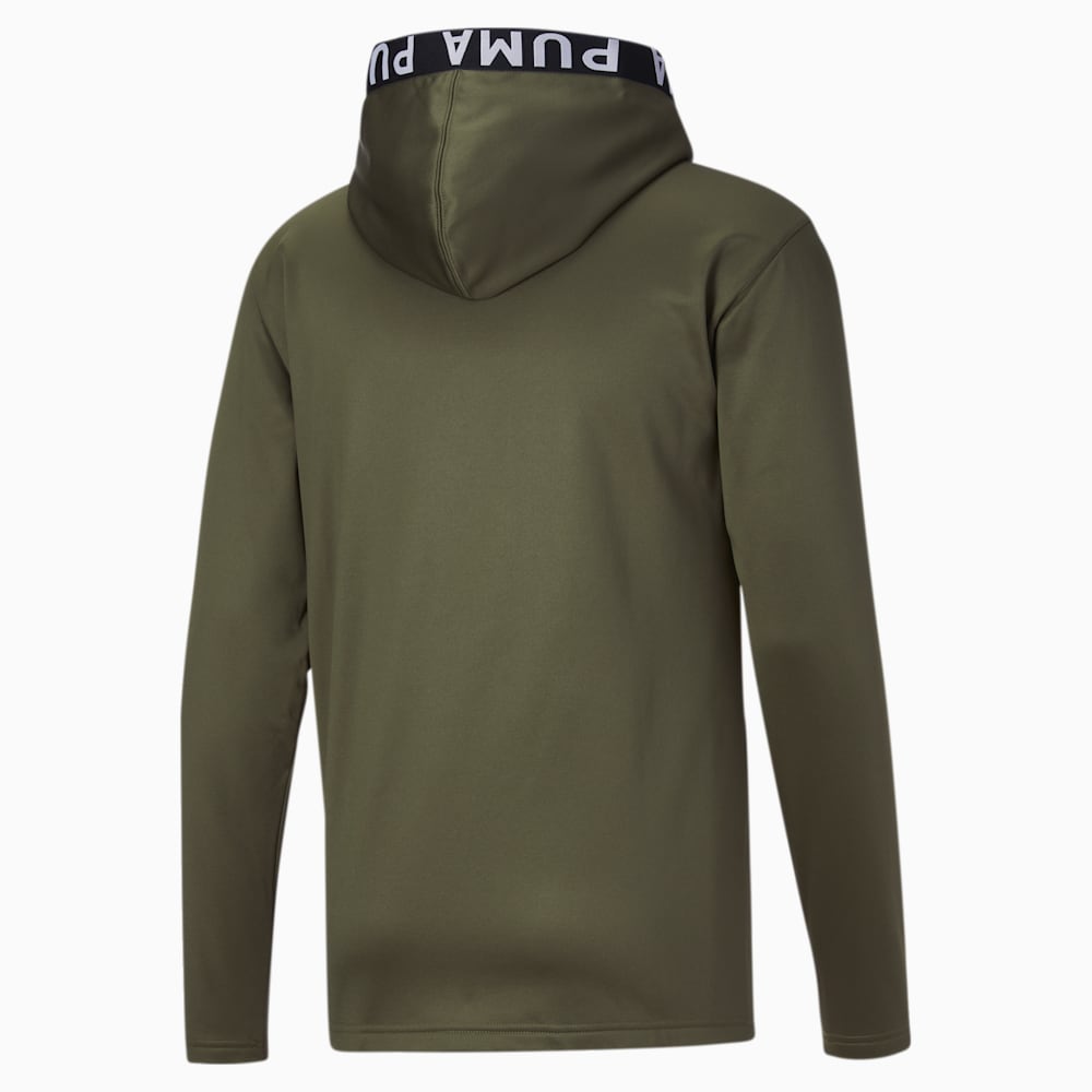 Puma Train PWR Fleece FZ Hoodie - Dark Green Moss