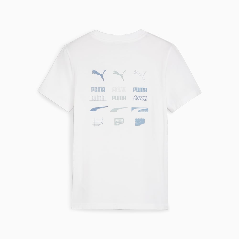 Puma CLASSICS BRAND LOVE Big Kids Tee - White