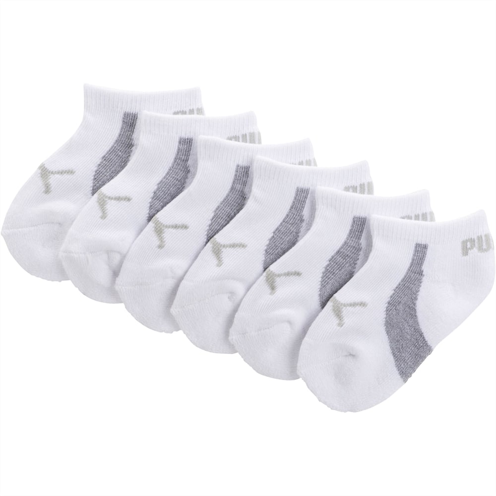 Puma Infant Terry No Show Socks (3 Pairs) - WHITE / GREY