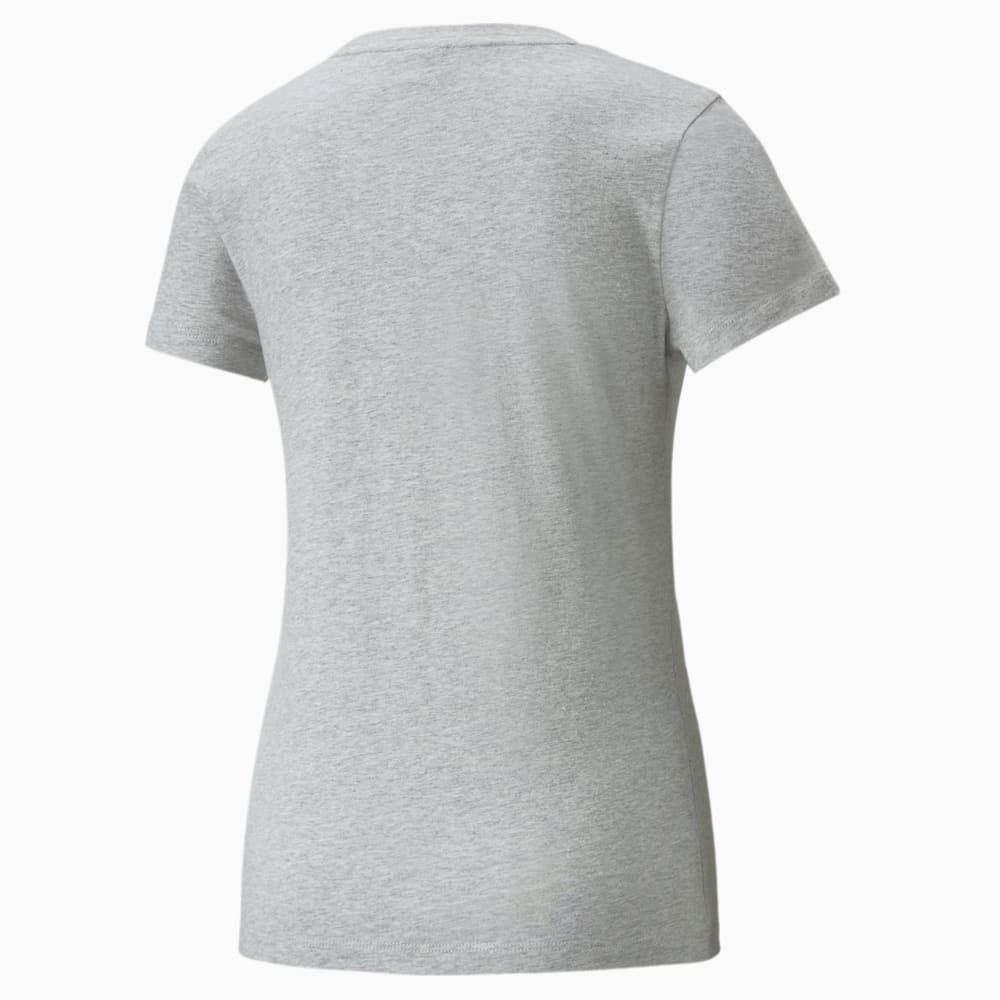 Puma Classics Logo Tee - Light Gray Heather-White