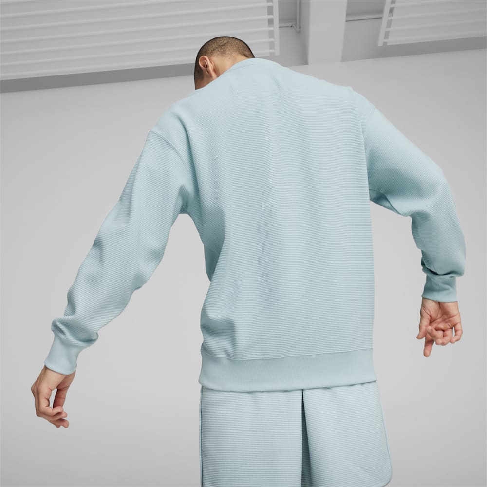 Puma CLASSICS Waffle Sweatshirt - Turquoise Surf