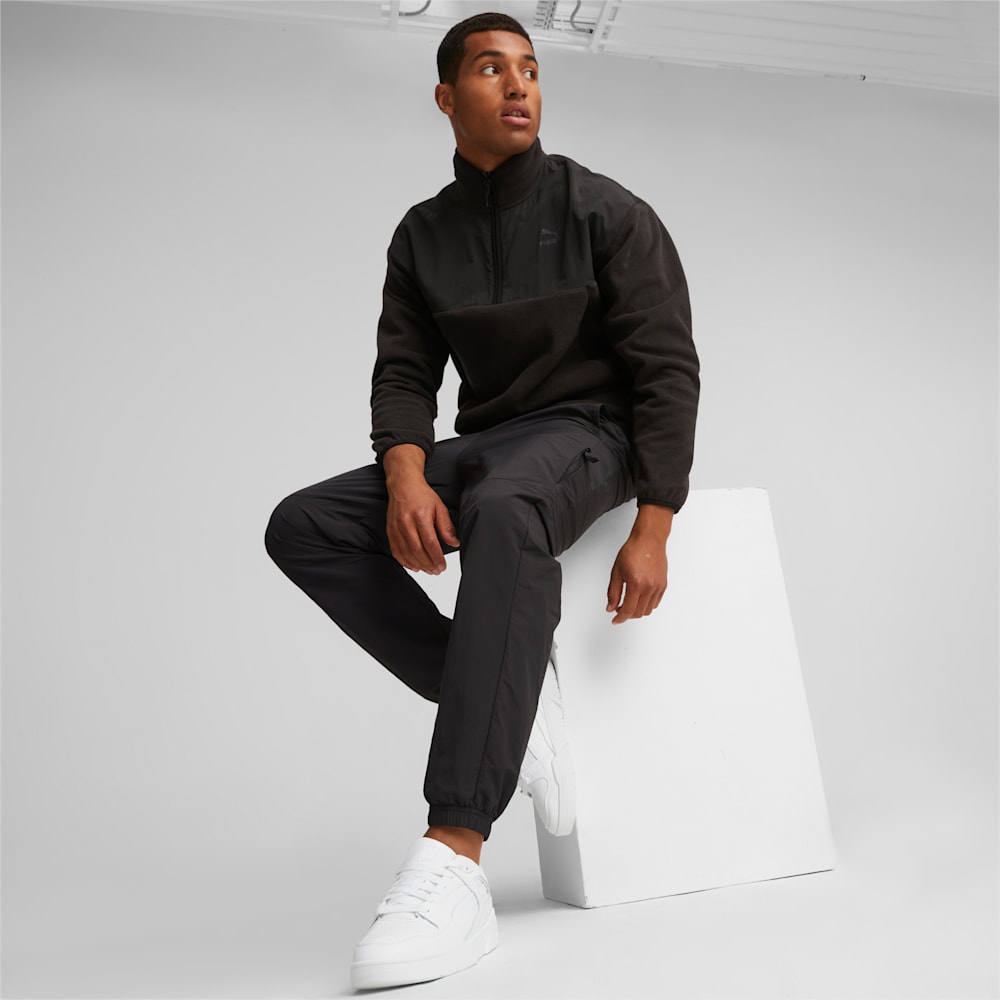 Puma CLASSICS UTILITY Half-Zip Jacket - Black