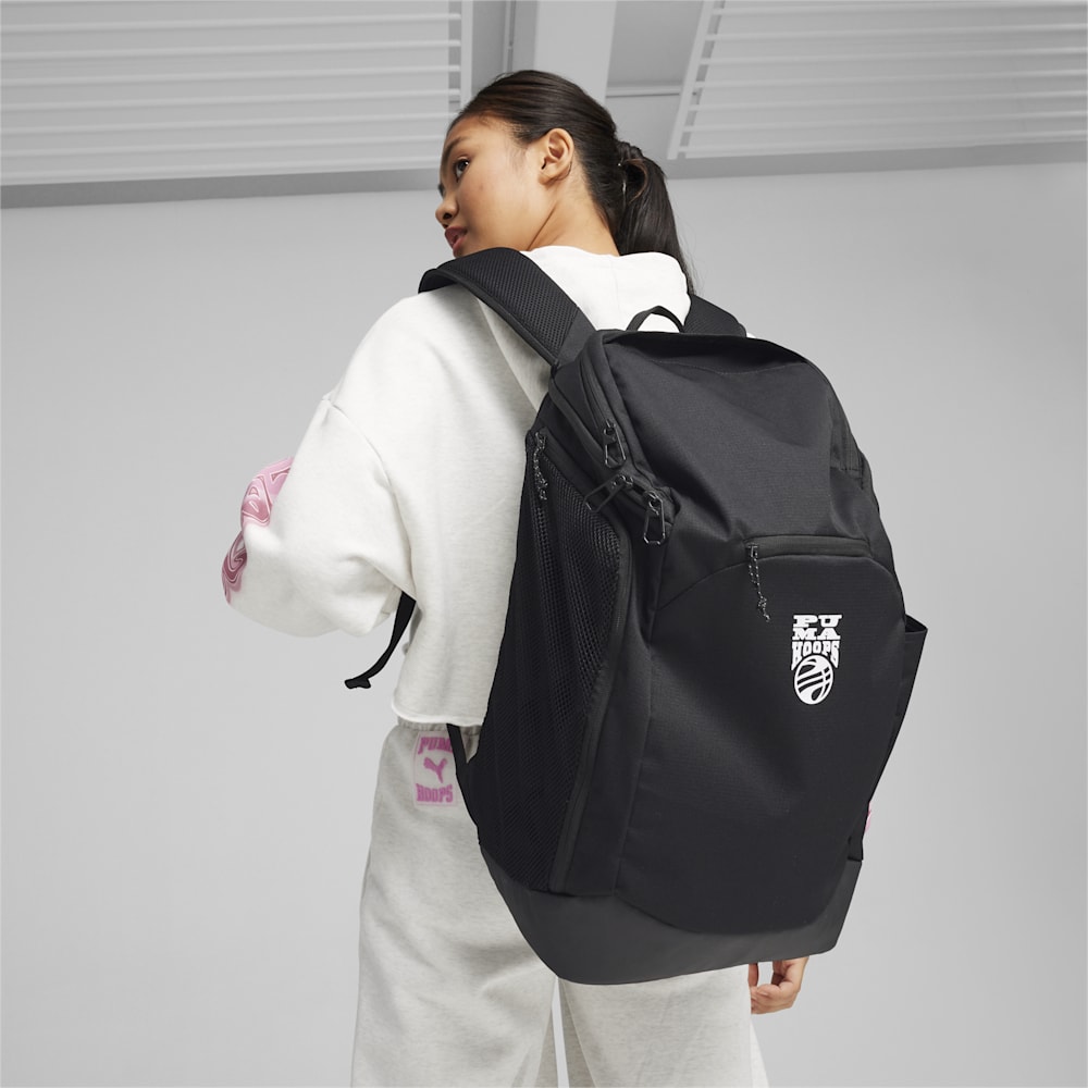 Puma Basketball Pro Backpack - Black-White