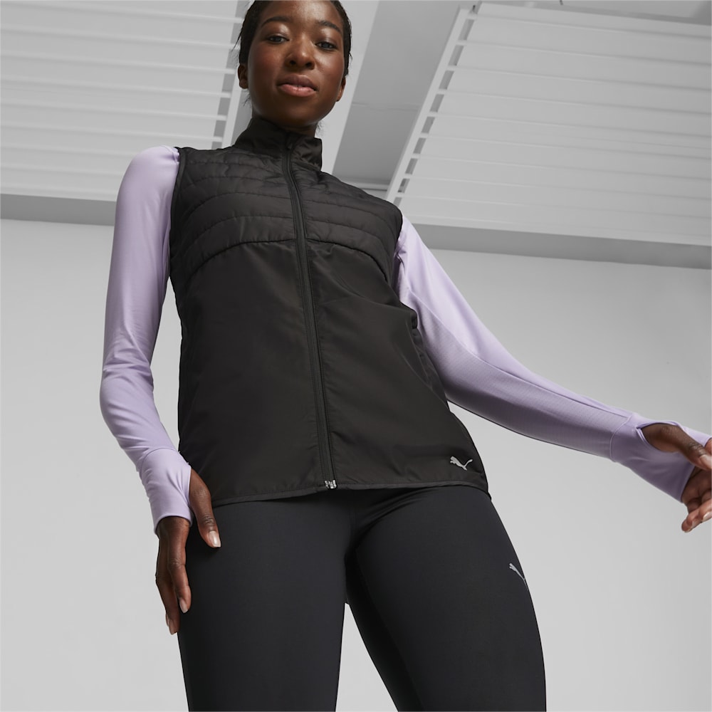 Puma Run Favorite Running Puffer Vest - Black