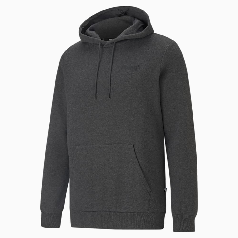 Puma Essentials Small Logo Hoodie - Dark Gray Heather