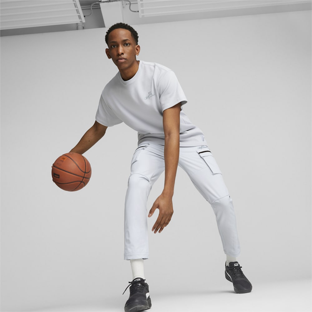 Puma Above the Clouds Basketball Sweatpants - Platinum Gray