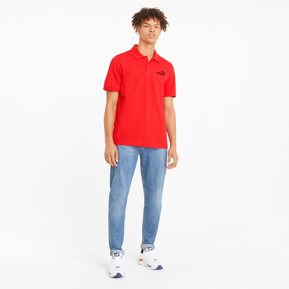 Puma Essentials Pique Polo - High Risk Red