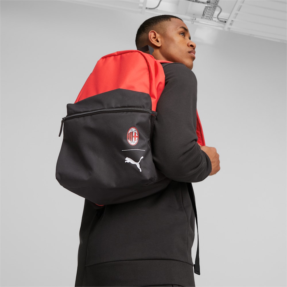 Puma A.C. Milan Fanwear Backpack - Black-For All Time Red