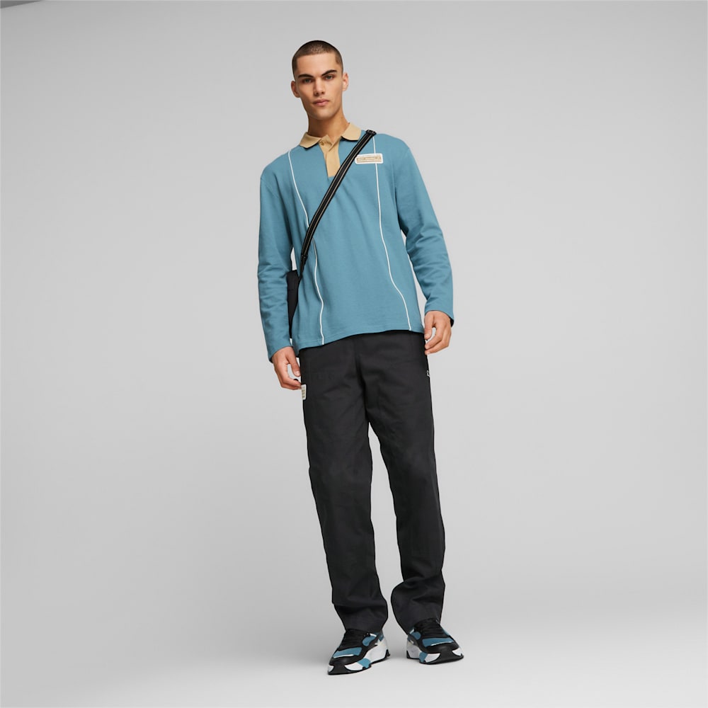 Puma Porsche Legacy Statement Long Sleeve Polo - Bold Blue