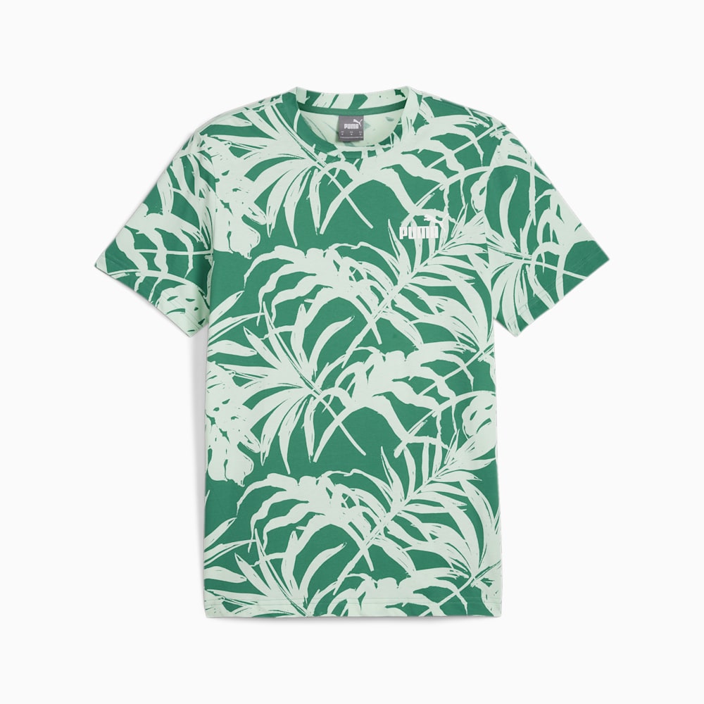 Puma ESS+ PALM RESORT Tee - Sparkling Green-AOP