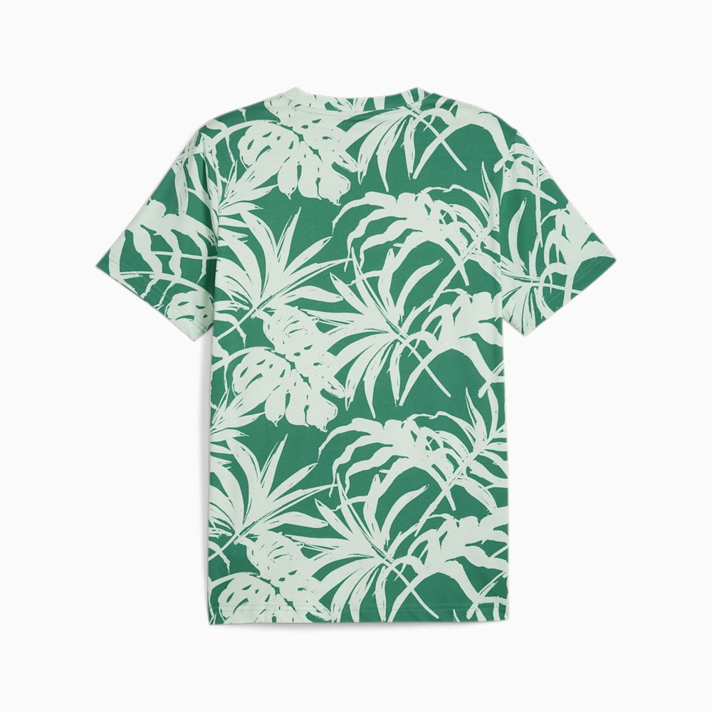 Puma ESS+ PALM RESORT Tee - Sparkling Green-AOP