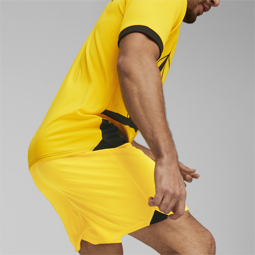 Puma Borussia Dortmund Soccer Shorts - Cyber Yellow-Black