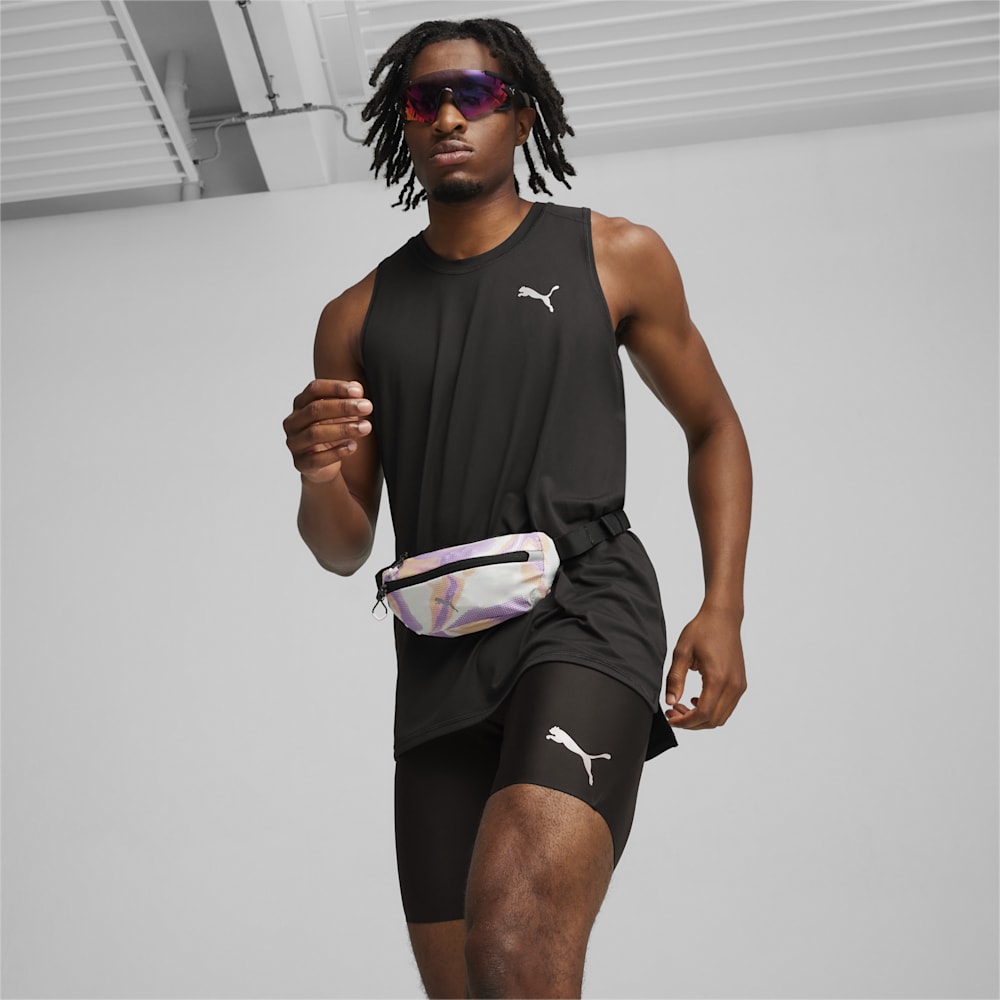 Puma PR Classic Running Waist Bag - White-Grape Mist-AOP