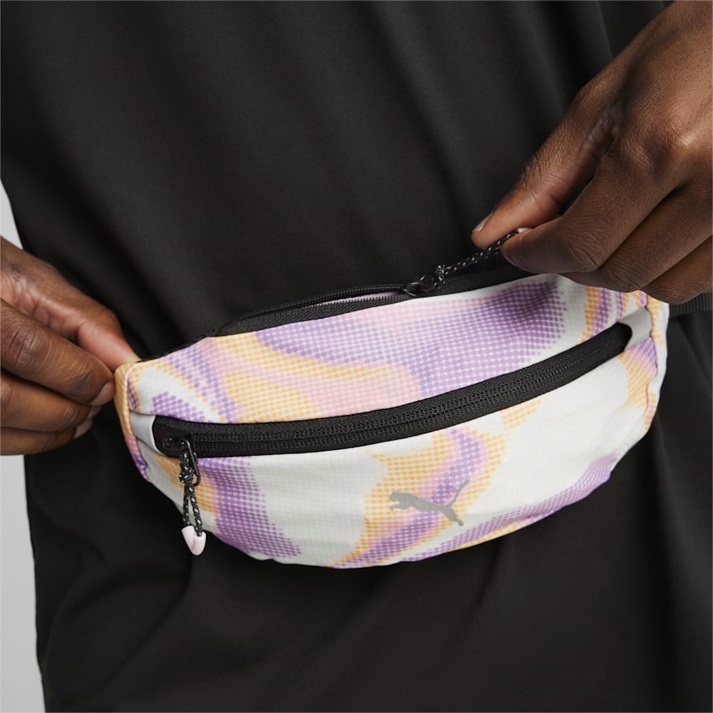 Puma PR Classic Running Waist Bag - White-Grape Mist-AOP