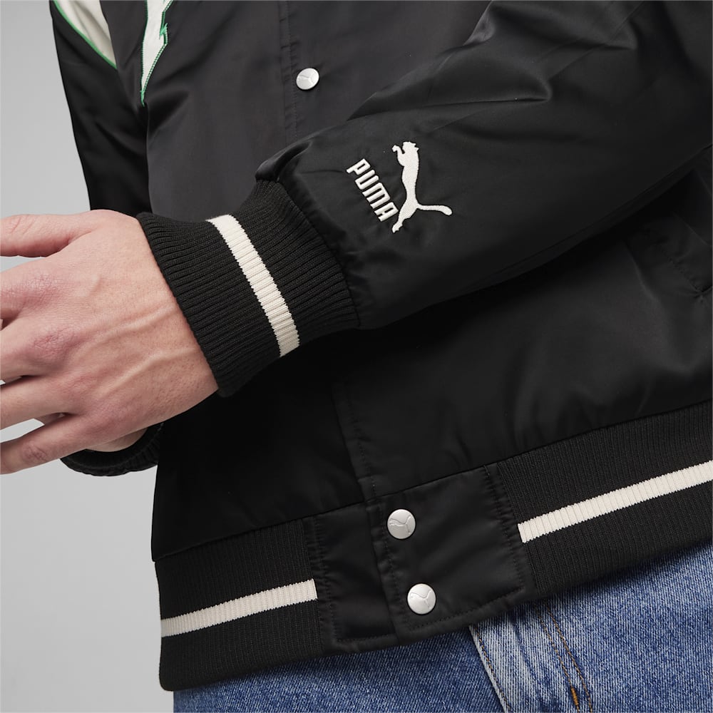 Puma For the Fanbase PUMA TEAM Varsity Jacket - Black