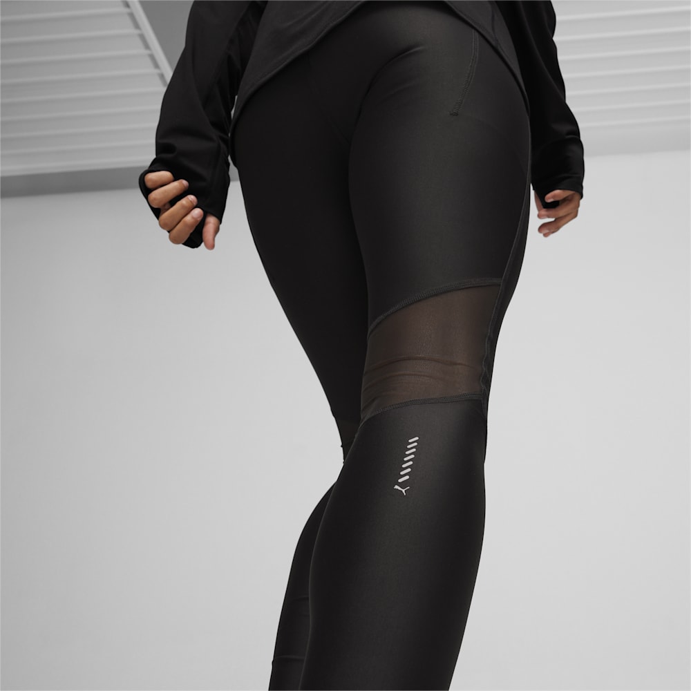 Puma RUN ULTRAFORM High-Wasted Full-Length Running Tights - Black