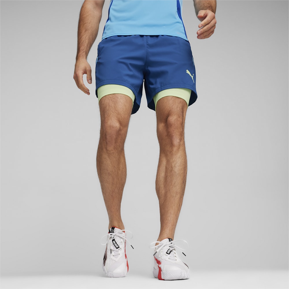 Puma Individual teamGOAL Racquet Sports 2-in-1 Shorts - Cobalt Glaze-Luminous Blue