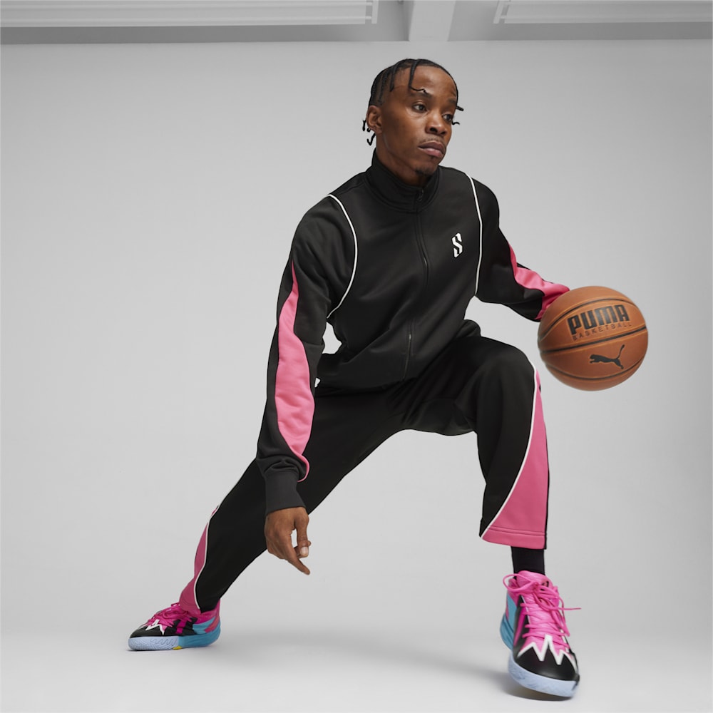 Puma Scoot x Northern Lights T-73 Pants - Black-Glowing Pink