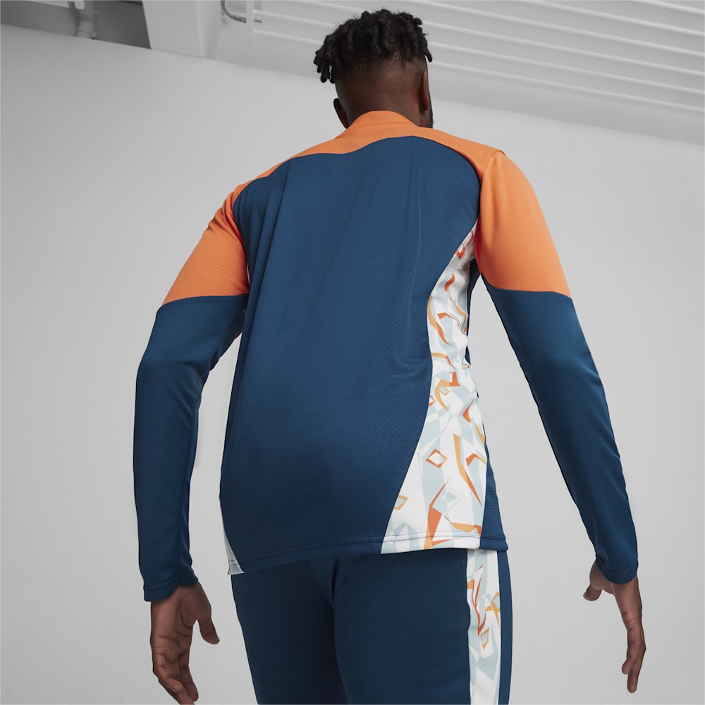 Puma x NEYMAR JR Creativity Quarter-Zip Soccer Jacket - Ocean Tropic-Hot Heat