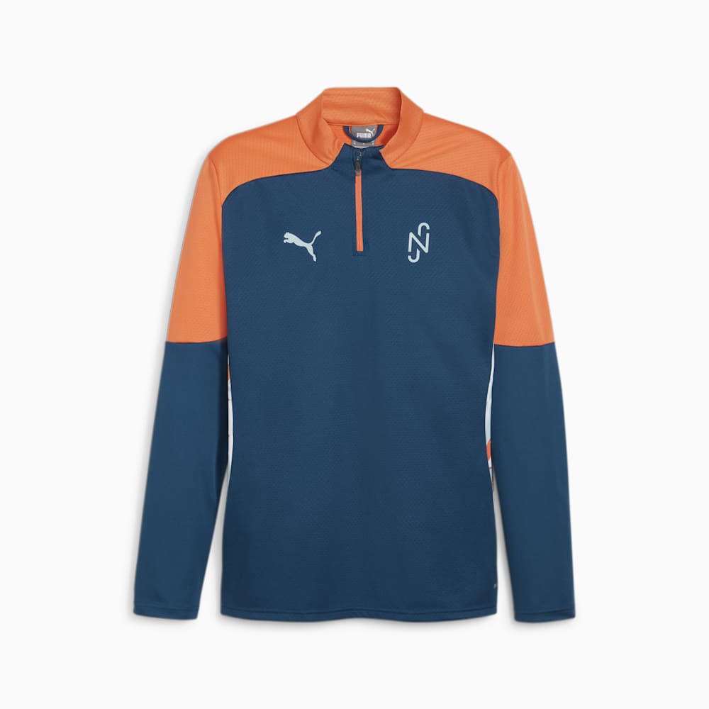 Puma x NEYMAR JR Creativity Quarter-Zip Soccer Jacket - Ocean Tropic-Hot Heat