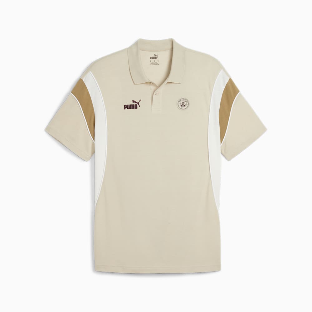 Puma Manchester City FtblArchive Polo - Granola-Frosted Ivory