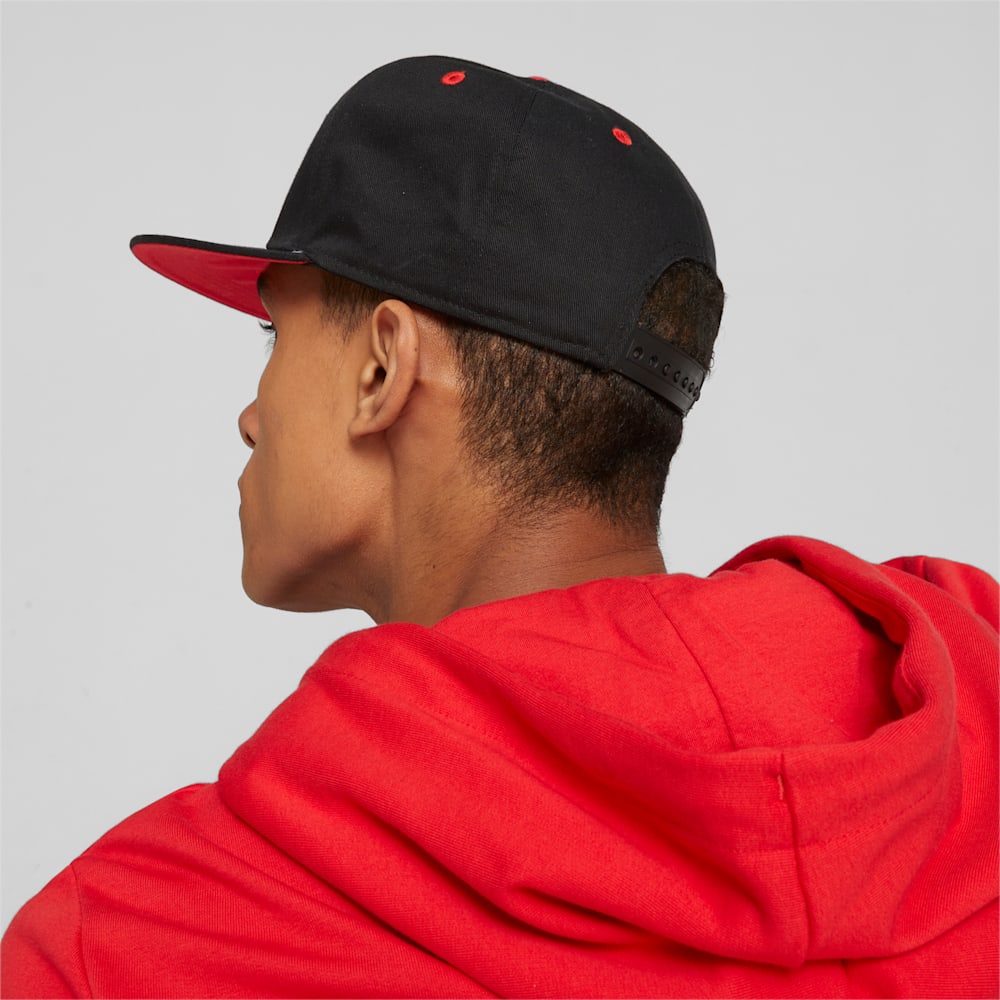 Puma AC Milan Flat Brim Cap - Black-For All Time Red