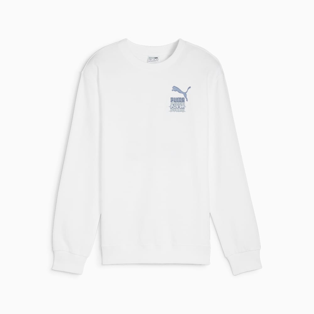 Puma CLASSICS BRAND LOVE Big Kids Crew - White