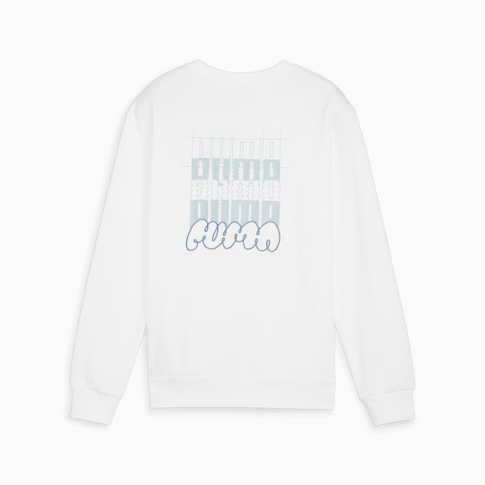 Puma CLASSICS BRAND LOVE Big Kids Crew - White