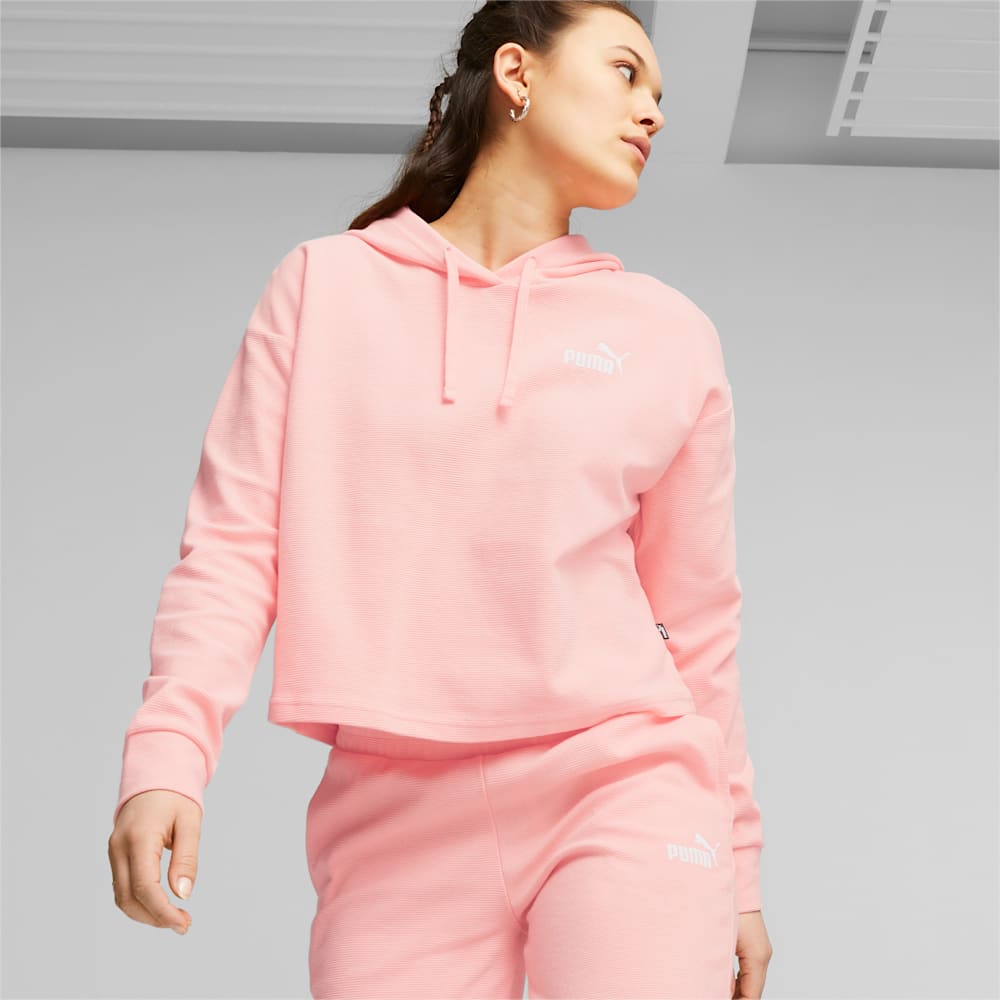 Puma ESS+ Cropped Hoodie - Peach Smoothie