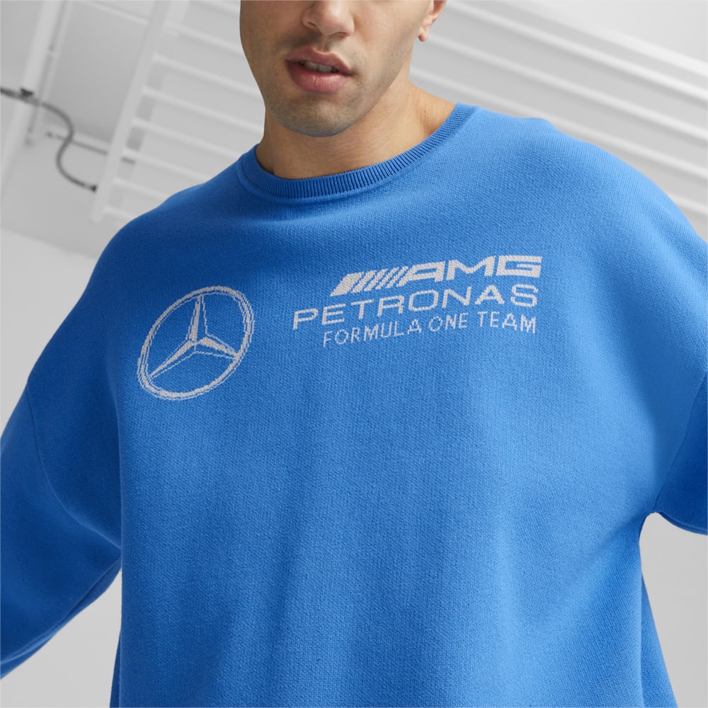 Puma Mercedes AMG-Petronas F1® Statement Knitted Motorsport Sweater - Ultra Blue