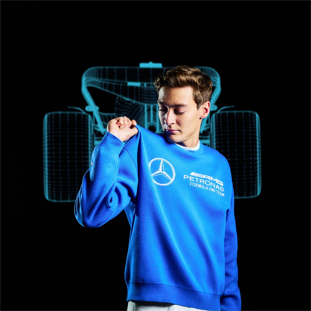 Puma Mercedes AMG-Petronas F1® Statement Knitted Motorsport Sweater - Ultra Blue