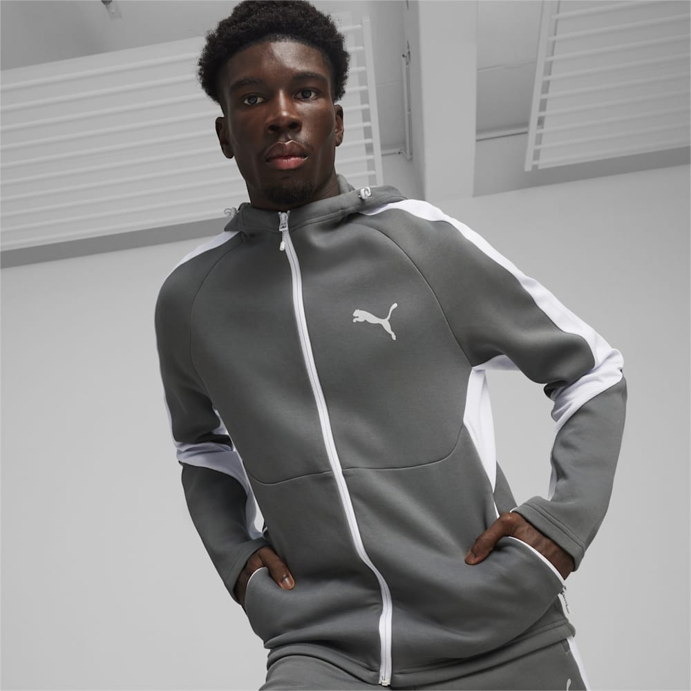 Puma EVOSTRIPE Full-Zip Hoodie - Mineral Gray