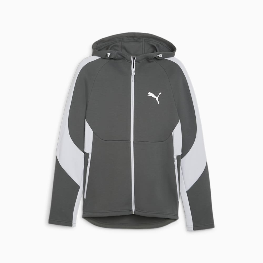 Puma EVOSTRIPE Full-Zip Hoodie - Mineral Gray