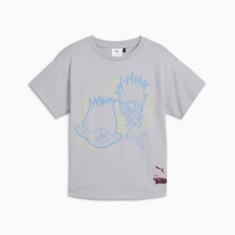 Puma PUMA x TROLLS Little Kids Graphic Tee - Gray Fog