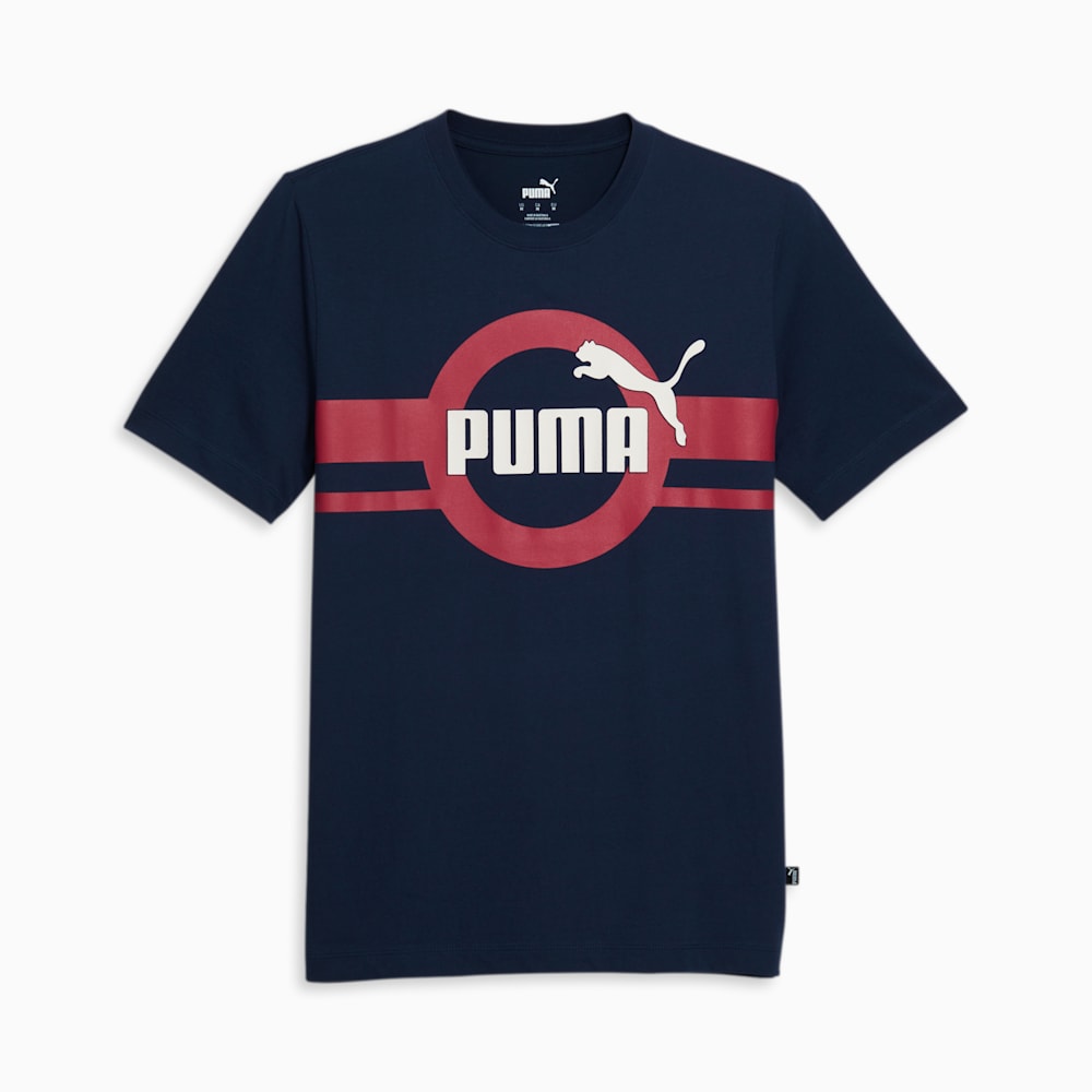 Puma Along The Line Tee - Navy