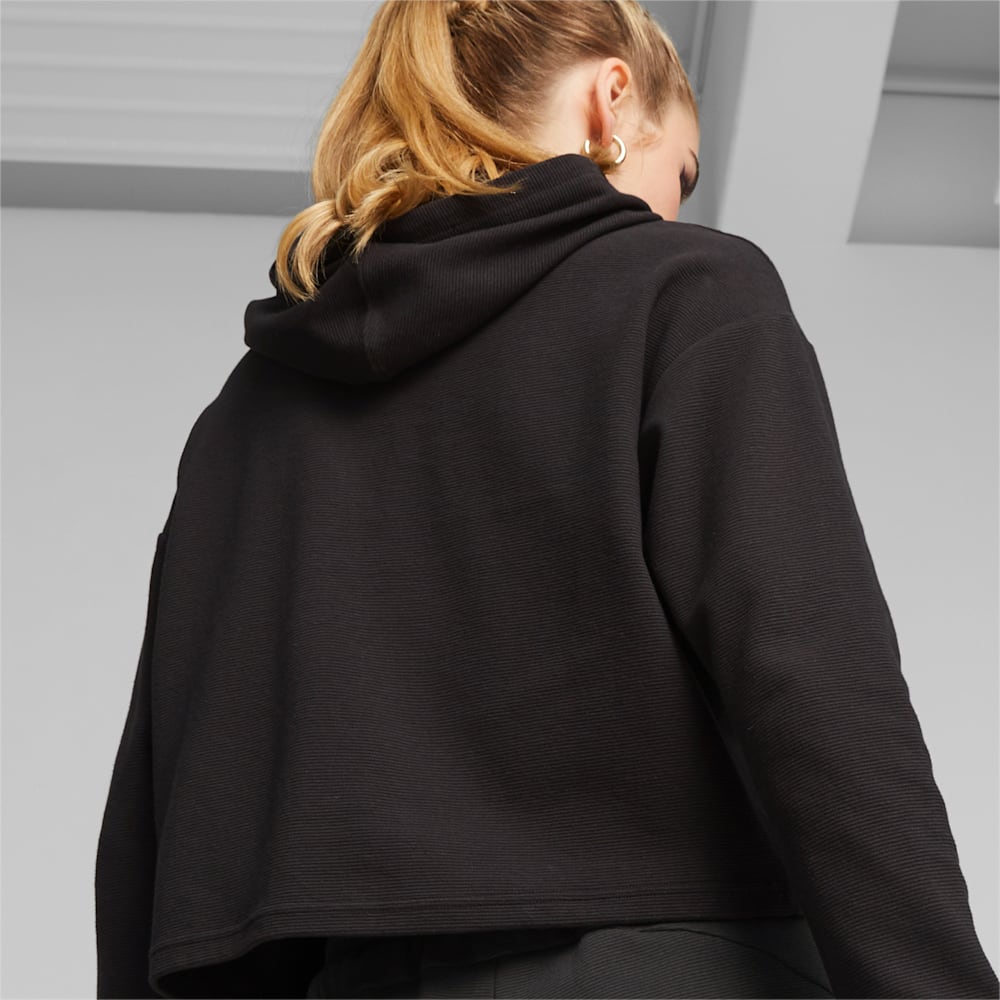 Puma ESS+ Cropped Hoodie - Black