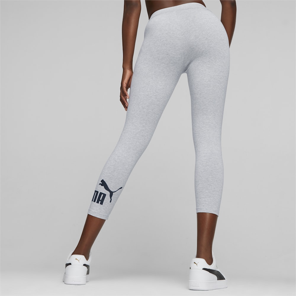 Puma Essentials 3/4 Logo Leggings - Light Gray Heather