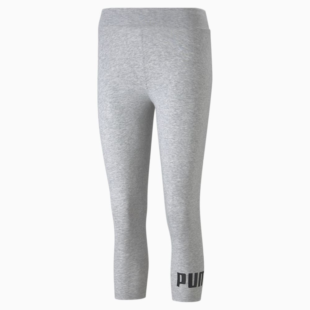 Puma Essentials 3/4 Logo Leggings - Light Gray Heather