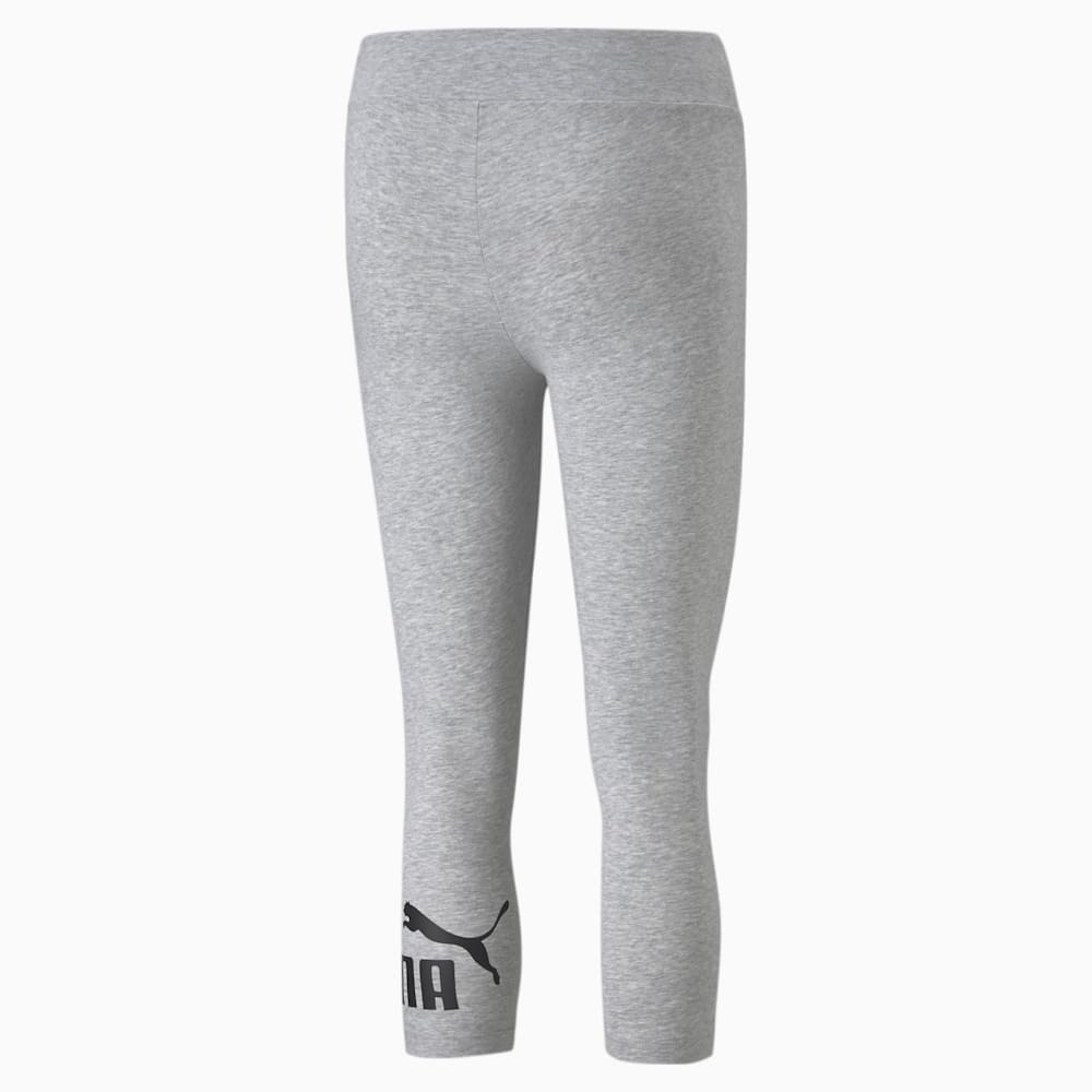 Puma Essentials 3/4 Logo Leggings - Light Gray Heather