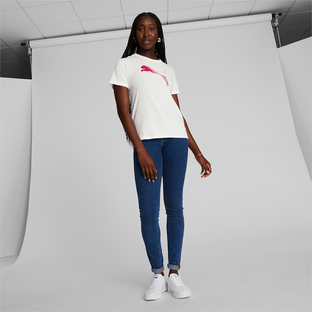 Puma Cat Segment Tee - White