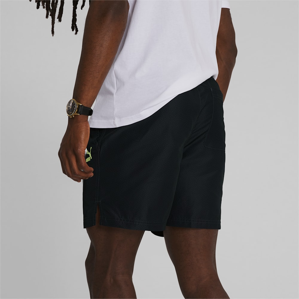 Puma Classics Daytona 6" Woven Shorts - Black-AOP