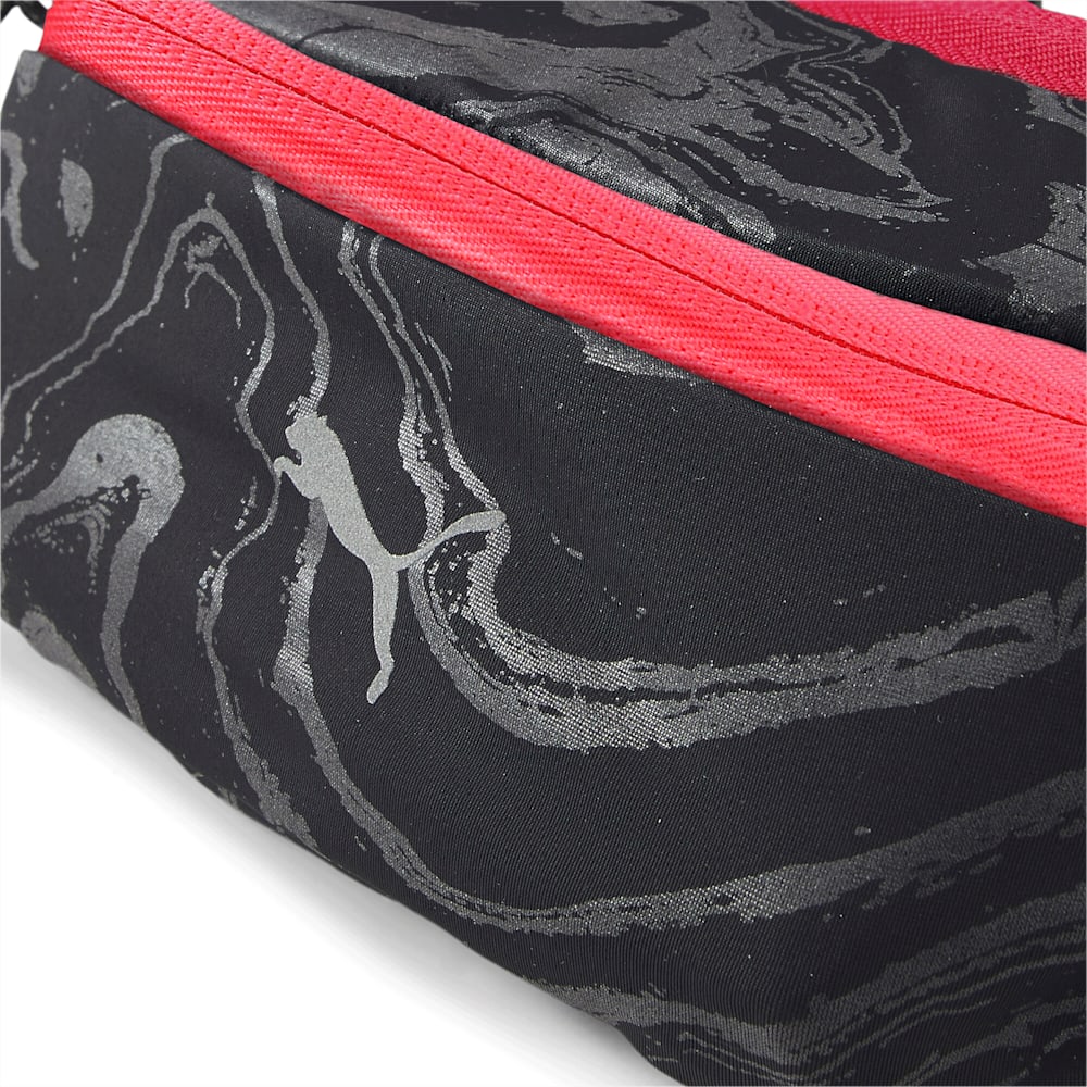 Puma Performance Running Classic Waist Bag - Black-Sunset Glow