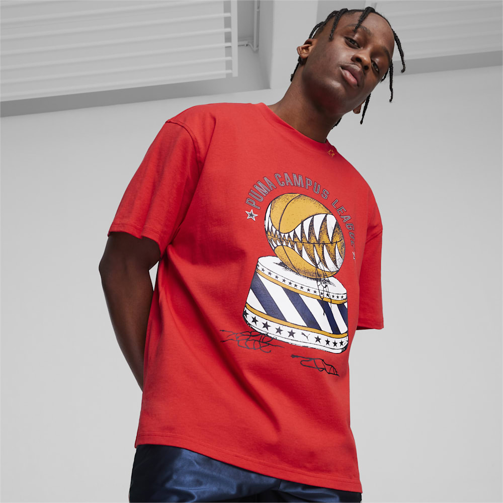 Puma SHOWTIME PUMA HOOPS Tee III - For All Time Red