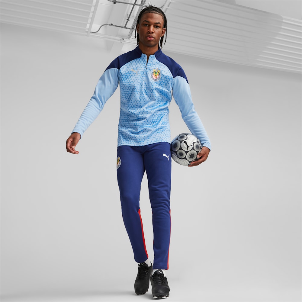 Puma C.D. Guadalajara Soccer Training Fleece - Day Dream-Elektro Blue