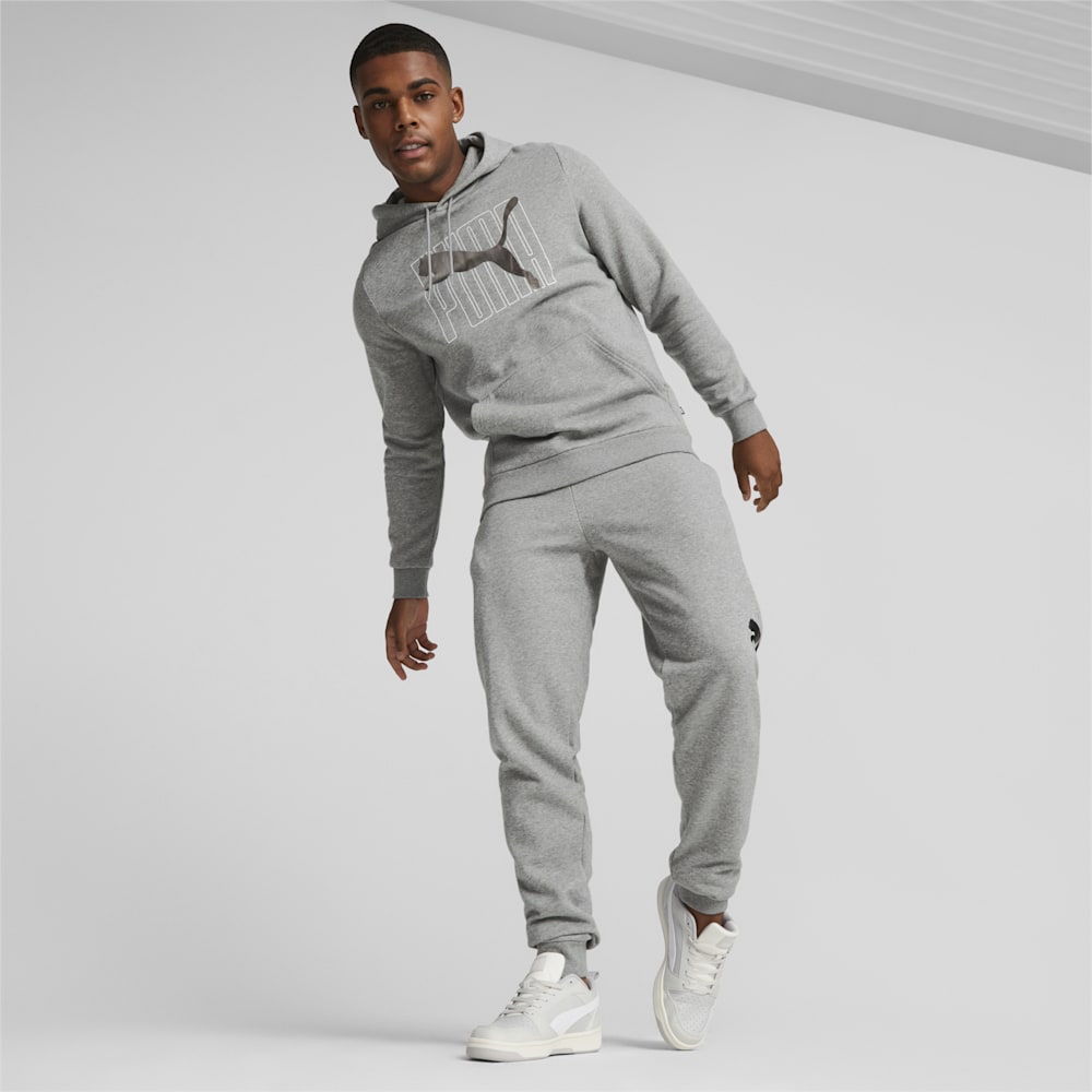 Puma ESS+ Logo Lab Hoodie - Medium Gray Heather