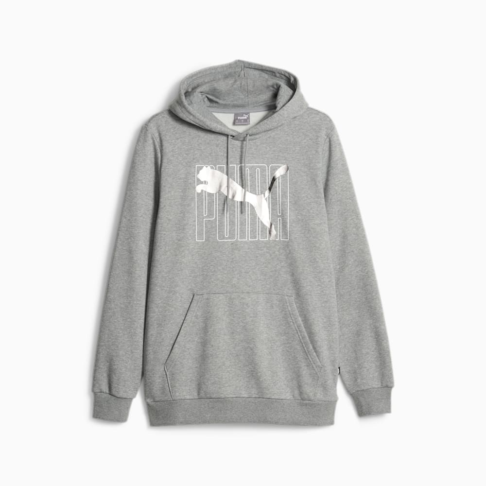 Puma ESS+ Logo Lab Hoodie - Medium Gray Heather