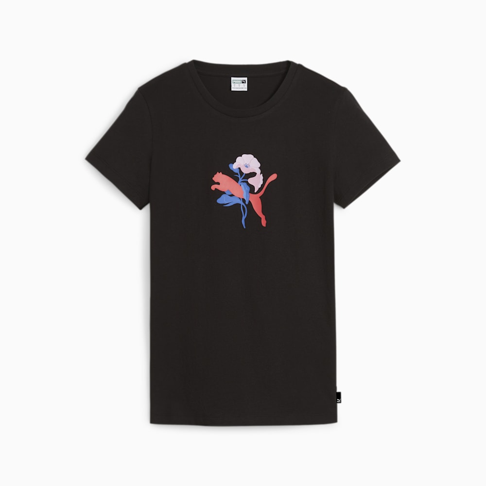 Puma GRAPHICS BLOSSOM DAY Tee - Black