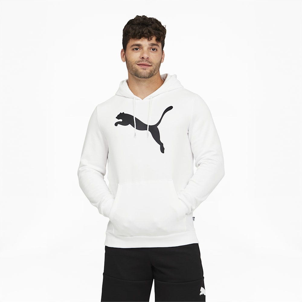 Puma Big Cat Logo Hoodie - White