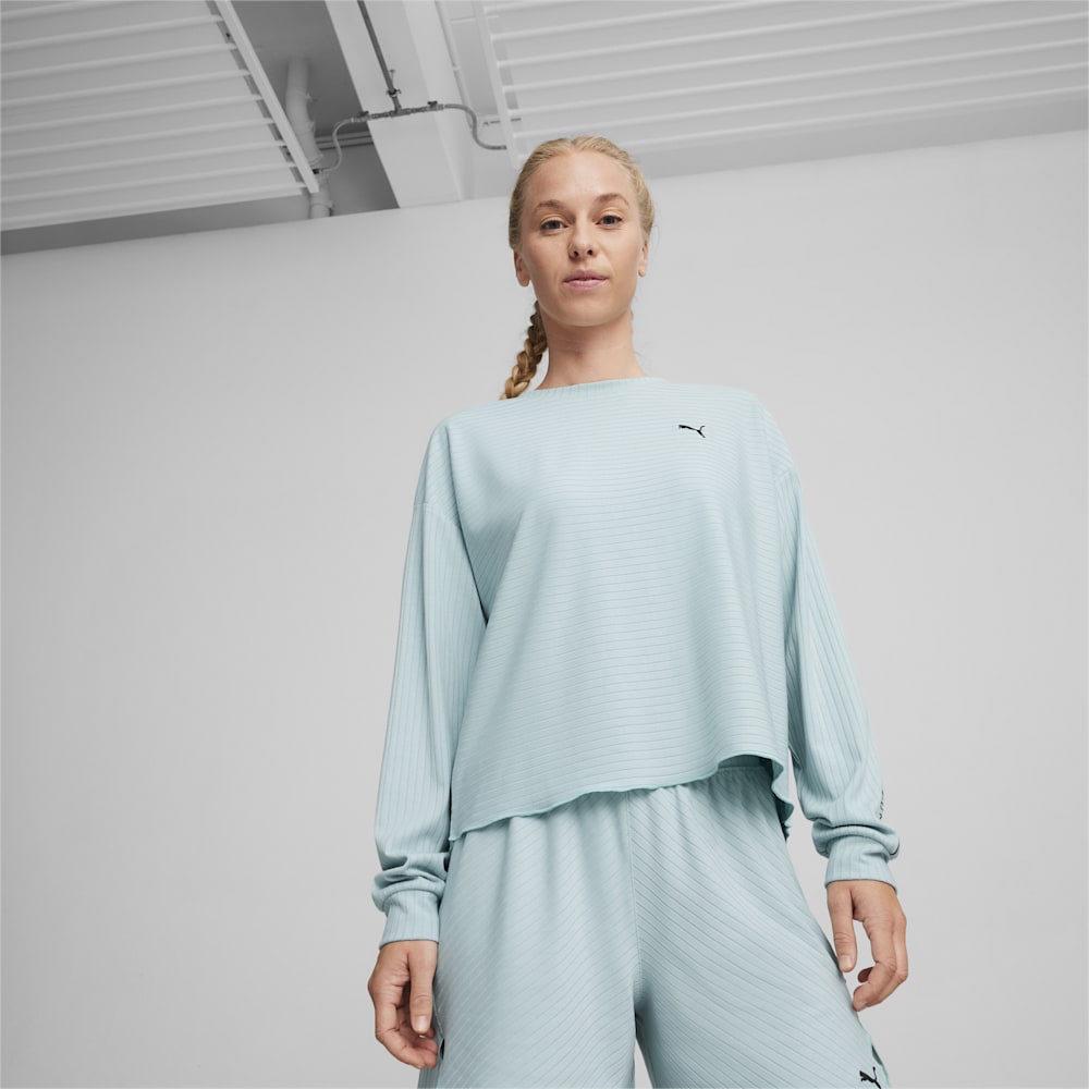 Puma UNWIND STUDIO Pullover - Turquoise Surf