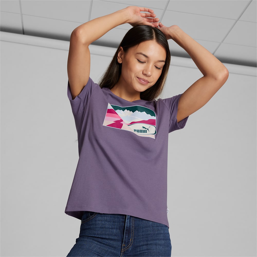 Puma Trail Remix Tee - Purple Charcoal